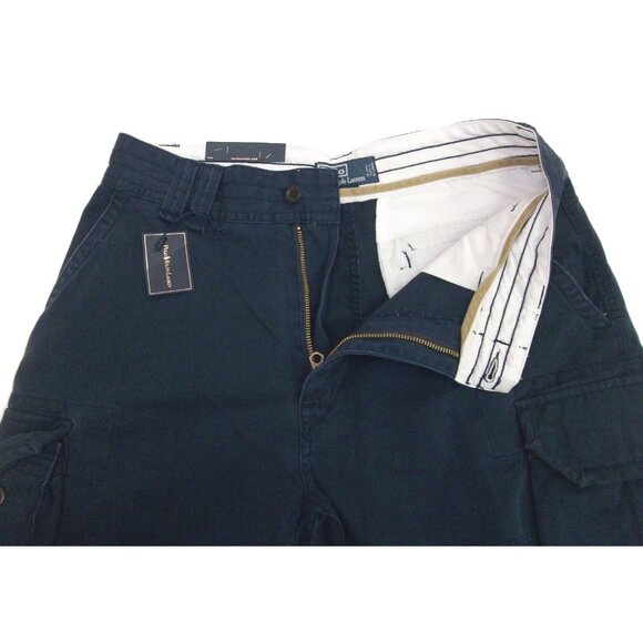 NEW Vintage Ralph Lauren Gellar Fatigue Cargo Shorts!  Weathered Navy Blue - Picture 2 of 3
